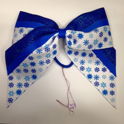 Snowflakes and glitter blue