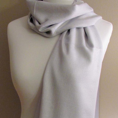 Silver gray pashmina scarf, wedding scarf, wedding shawl