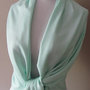 Pale Mint Green Pashmina Scarf, Bridesmaid Shawl Wedding Shawl Wrap Stole Pashmina Set Wedding Bridal Accesories Favors or CHOOSE Your Color-1