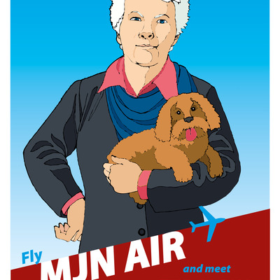 Cabin pressure artprint: "the alpha dog"