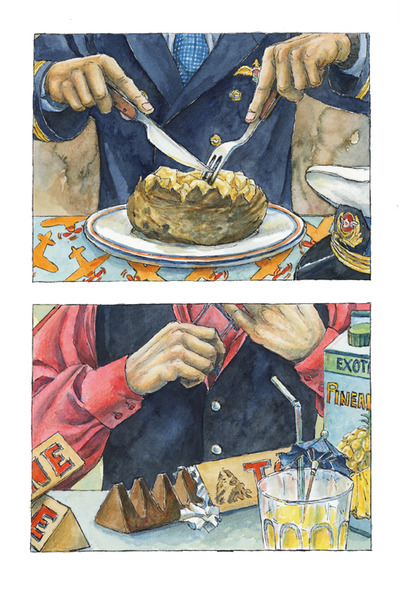 Cabin Pressure Artprint: "Mealtime #1"