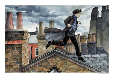 Sherlock Artprint: "The Detective on the Roof"