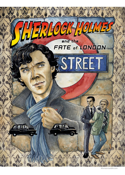 Sherlock Artprint: "Sherlock Holmes and the Fate of London"
