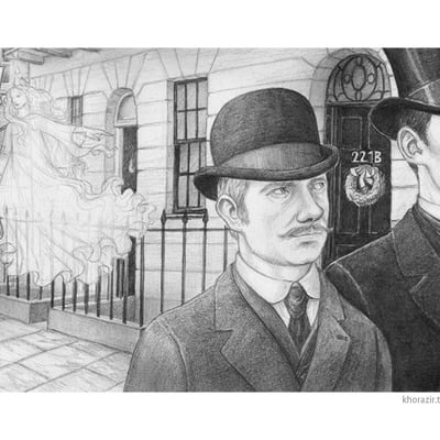 Sherlock artprint: "ghost of christmas past"