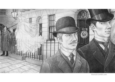 Sherlock Artprint: "Ghost of Christmas Past"