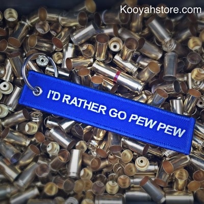 Pew pew keychain