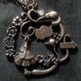 Alice in Wonderland Antique Like Pendant and Necklace-1