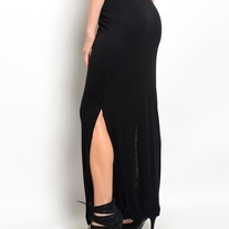 Essential Black Maxi Skirt  - Thumbnail 1