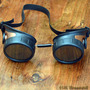 Matte Black and Copper Steampunk Goggles Apocalypse Scientist Space Captain Motorcycle Cyber Rave-1