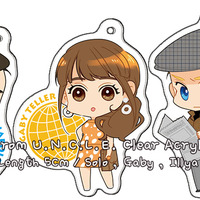 The man from U.N.C.L.E. - Acrylic Charms - Napoleon Solo , Gaby Teller . Illya Kuryakin - Thumbnail 1