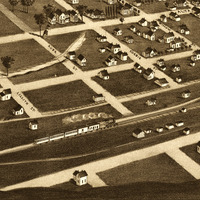Pendleton, Oregon in 1884 - Bird's Eye View Map, Aerial Map, Panorama, Vintage map, Antique map, Reproduction, Giclée, Fine Art, Wall Art - Thumbnail 1