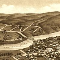 Pendleton, Oregon in 1884 - Bird's Eye View Map, Aerial Map, Panorama, Vintage map, Antique map, Reproduction, Giclée, Fine Art, Wall Art - Thumbnail 3