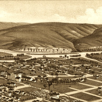 Pendleton, Oregon in 1884 - Bird's Eye View Map, Aerial Map, Panorama, Vintage map, Antique map, Reproduction, Giclée, Fine Art, Wall Art - Thumbnail 4