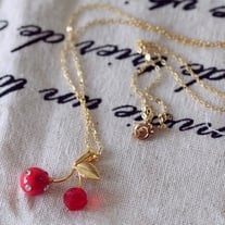 Sweet Sweet Red Cherry Necklace - Thumbnail 1