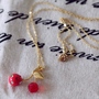 Sweet Sweet Red Cherry Necklace-1