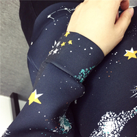 Harajuku universe galaxy space cotton sweater - Thumbnail 1