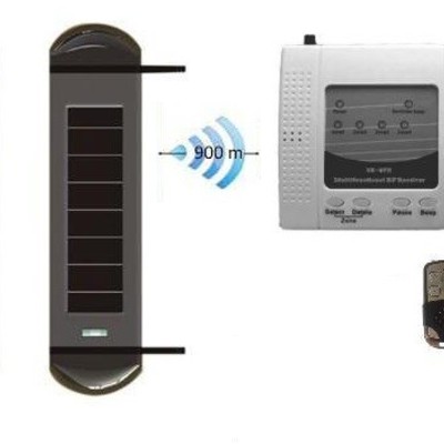 Solar-powered 3 beams active detector with wireless receiver - Thumbnail 3