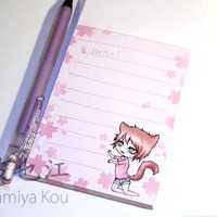 Mini Memo Pad 'Hanami Miki' - Thumbnail 1