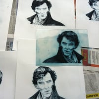 Sherlock Drypoint Etching - Thumbnail 2