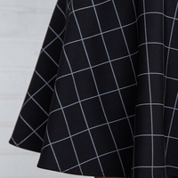 BLACK GRID SKIRT - Thumbnail 2