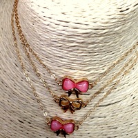 Layna- Triple Bowtie Necklaces - Thumbnail 1