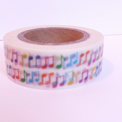 Rainbow musical notes 