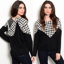 Houndstooth Prettiness Hoodie