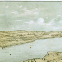 Warren, Rhode Island in 1877 - Bird's Eye View, Map, Aerial, Panorama, Vintage, Antique, Fine Art, Wall art - Thumbnail 2