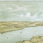 Warren, Rhode Island in 1877 - Bird's Eye View, Map, Aerial, Panorama, Vintage, Antique, Fine Art, Wall art-2