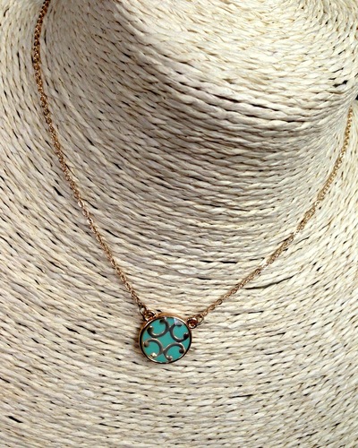 Talia- Delicate Mint Necklace