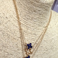 Nylah- Triple Clover Necklaces - Thumbnail 1