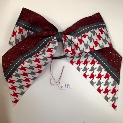 Maroon and grey- houndstooth and glitter - Thumbnail 4