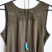 Turquoise Talon Necklace, Claw Necklace, Large Long Cord Necklace, Christmas Gifts, Jewelry, Long Cord Necklace - Thumbnail 3