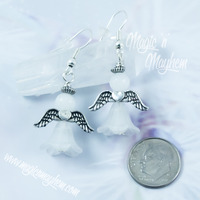 Tiny Guardian Angel Earrings - Thumbnail 2