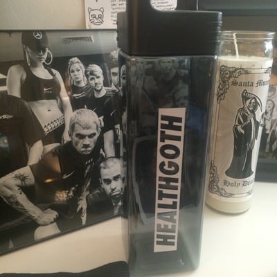 Healthgoth 27 oz. square water bottle
