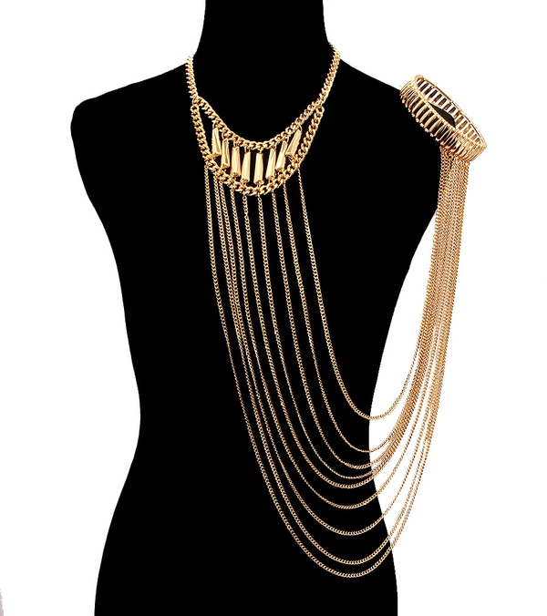 Fama Body Chain with Arm Cuff