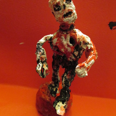 Legion of undeath # 51     zombie sculpture  5" mixed media