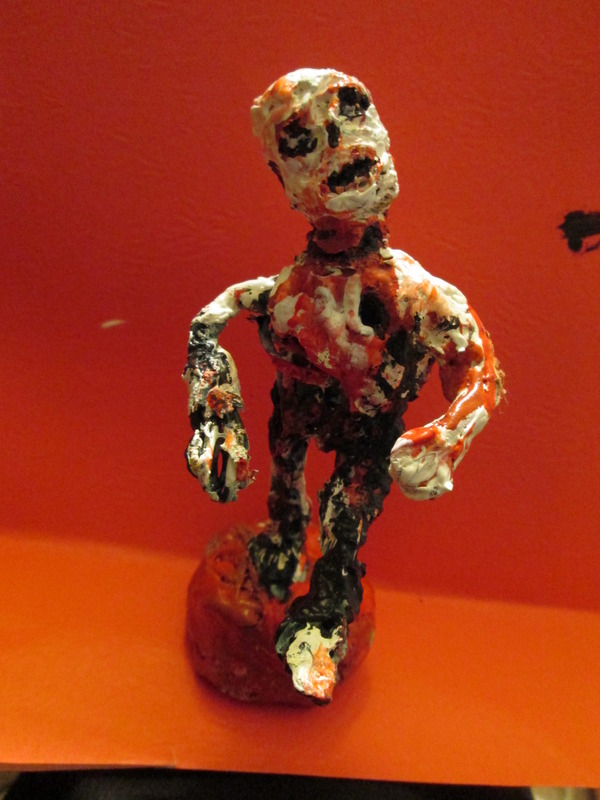 LEGION OF UNDEATH # 51     Zombie Sculpture  5" mixed media