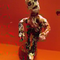 LEGION OF UNDEATH # 51     Zombie Sculpture  5" mixed media