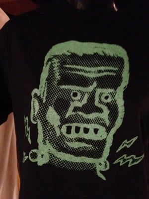 Frankenstein Head T Shirt by C. Cilla