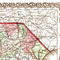 Colton's South Carolina in 1865- State Map, Restoration, Vintage, Antique, Fine Art, Wall Art, History - Thumbnail 4