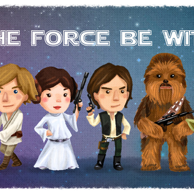 May the force 6"x13"