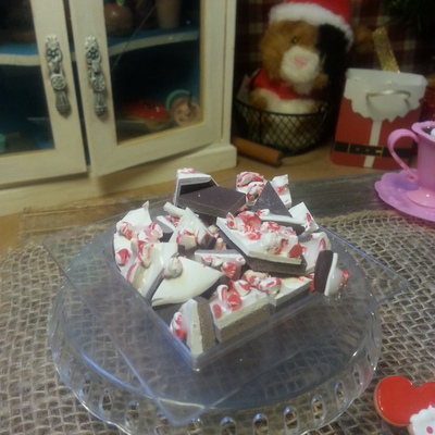 Peppermint bark tray