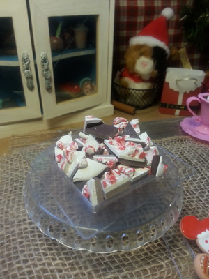 Peppermint bark tray