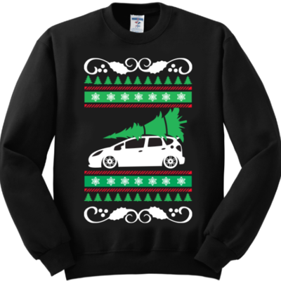Honda fit (2nd gen) ugly christmas sweater - Thumbnail 5