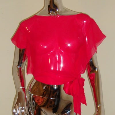 100% silk hot pink shirt