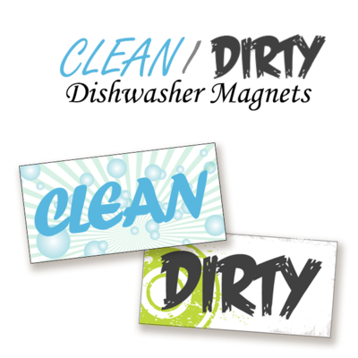 Clean / dirty dishwasher magnets