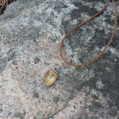 Tiger's eye necklace (flat) - Thumbnail 4