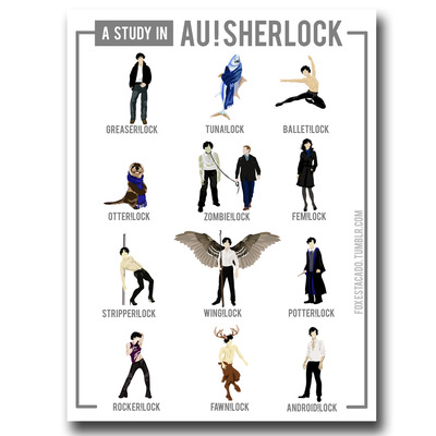 "study in au!sherlock" print