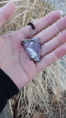 Triangular Amethyst Pendant